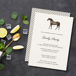 Elegant Classic  Horse Race Derby Party Kaart