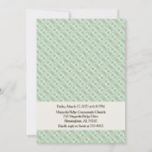 Elegant Classic Ivory Rehearsal Dinner Invitation Kaart (Achterkant)