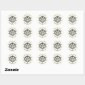 Elegant Classic Ivory Religieuze Heilige Familie Ronde Sticker (Vel)