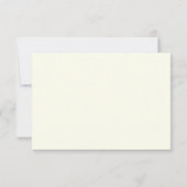 Elegant Classic Ivory Wedding Classic RSVP-kaart RSVP Kaartje (Achterkant)