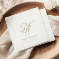Elegant Classic Last Name Initiaal Wedding