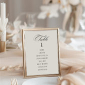 Elegant  Classic Lichtgrijs tafelnummer