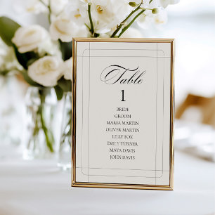 Elegant Classic Lichtgrijs tafelnummer