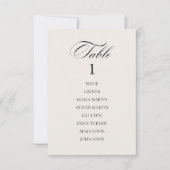 Elegant  Classic Lichtgrijs tafelnummer (Voorkant)