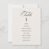 Elegant  Classic Lichtgrijs tafelnummer (Voorkant)