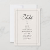 Elegant Classic Lichtgrijs tafelnummer (Voorkant)