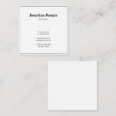 Elegant Classic look Nostalgic Design Old English Vierkante Visitekaartje (Voorkant / Achterkant)