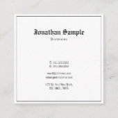 Elegant Classic look Nostalgic Design Old English Vierkante Visitekaartje (Voorkant)