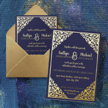 Elegant Classic  marinevliegtuig Gold Foil Wedding