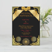 Elegant Classic Marriage Invite Template Kaart (Staand voorkant)