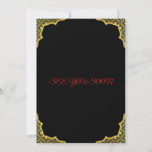 Elegant Classic Marriage Invite Template Kaart (Achterkant)