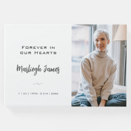 Elegant Classic Memorial Foto Gastenboek