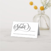 Elegant Classic Minimalist Wedding Plaatskaartje (Voorkant)