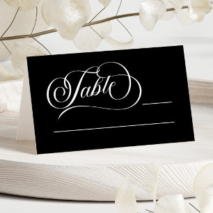 Elegant Classic Minimalist Wedding Plaatskaartje