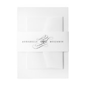 Elegant Classic Minimalist Wedding Uitnodiging Uitnodigingen Wikkel (Voorkant Voorbeeld)