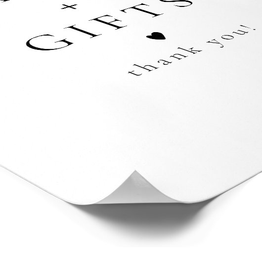 Elegant Classic Minimalistische Kaarten en geschen Poster (Hoek)