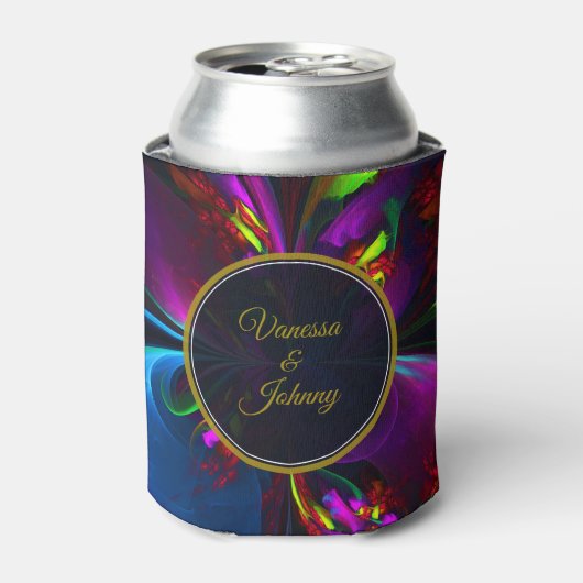 Elegant Classic Modern Floral Pattern #902 Wedding Blikjeskoeler (Blikje Voorkant)