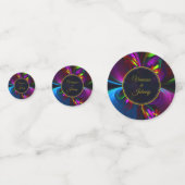 Elegant Classic Modern Floral Pattern #902 Wedding Confetti (Achterkanten)