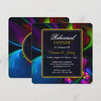 Elegant Classic Modern Floral Pattern #902 Wedding Kaart