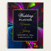 Elegant Classic Modern Floral Pattern #902 Wedding Planner (Voorkant)