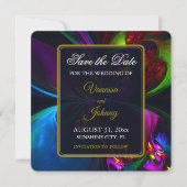 Elegant Classic Modern Floral Pattern #902 Wedding Save The Date (Voorkant)
