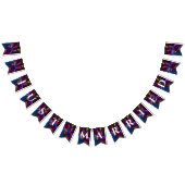 Elegant Classic Modern Floral Pattern #902 Wedding Vlaggetjes (Alle)