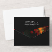 Elegant Classic Modern Trendy Pattern #903 Wedding All In One Uitnodiging (Achterkant)