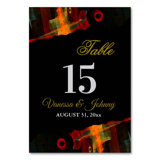 Elegant Classic Modern Trendy Pattern #903 Wedding Kaart (Voorkant)