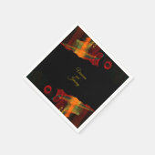 Elegant Classic Modern Trendy Pattern #903 Wedding Servet (Hoek)