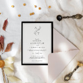 elegant | Classic Monogram bruiloft Lijst Kaart