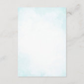 Elegant Classic Monogram Weddenschap Details Informatiekaartje (Achterkant)