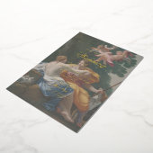 Elegant Classic Old painting Wedding Folie Uitnodiging (Gedraaid)