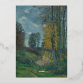 Elegant Classic Old painting Wedding Folie Uitnodiging (Achterkant)