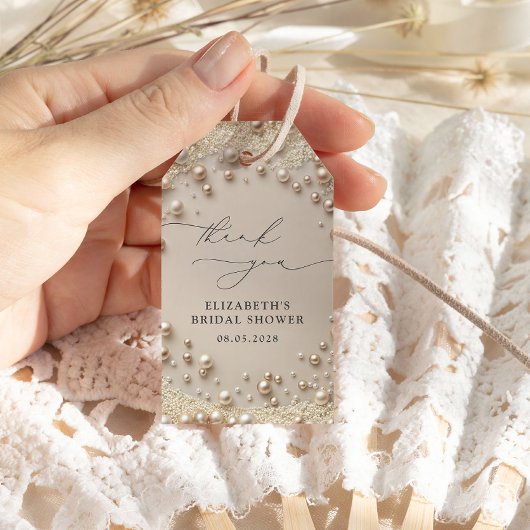 Elegant Classic Pearls Bridal Shower Favors Cadeaulabel