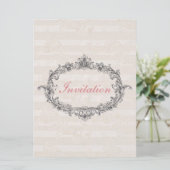 Elegant Classic Personalized Wedding Invitation Kaart (Staand voorkant)