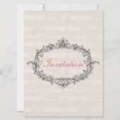 Elegant Classic Personalized Wedding Invitation Kaart (Voorkant)