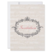 Elegant Classic Personalized Wedding Invitation