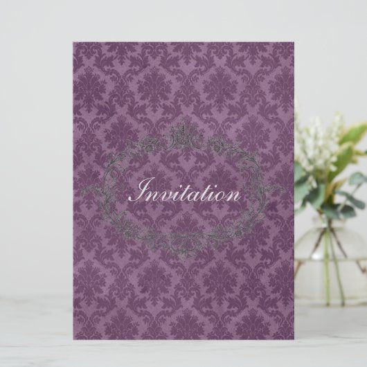Elegant Classic Personalized Wedding Invitation Kaart (Staand voorkant)