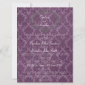 Elegant Classic Personalized Wedding Invitation Kaart (Achterkant)