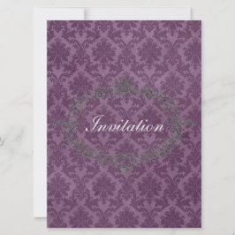 Elegant Classic Personalized Wedding Invitation Kaart