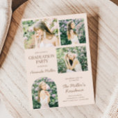 Elegant Classic Photo Afstuderen Invitation Kaart