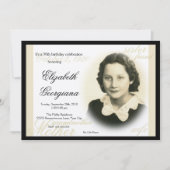 Elegant Classic Photo Invitation 2 Kaart (Voorkant)