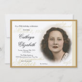 Elegant Classic Photo Invitation Kaart (Voorkant)