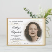 Elegant Classic Photo Invitation Kaart (Staand voorkant)
