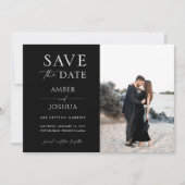 Elegant Classic Photo Wedding Save the Date Kaart (Voorkant)