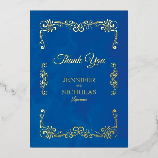 Elegant Classic  Pleal Wedding Folie Uitnodiging (Voorkant)