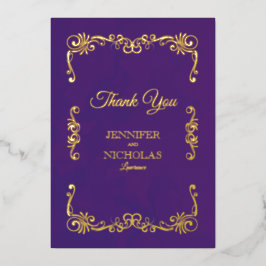 Elegant Classic Pleal Wedding Folie Uitnodiging