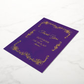 Elegant Classic  Pleal Wedding Folie Uitnodiging (Gedraaid)