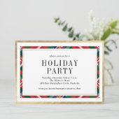 Elegant Classic Pset Holiday Kerstfeest Kaart (Staand voorkant)