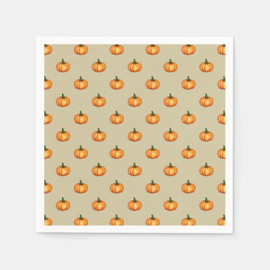 Elegant Classic Pumpkin Patterned Servet (Voorkant)